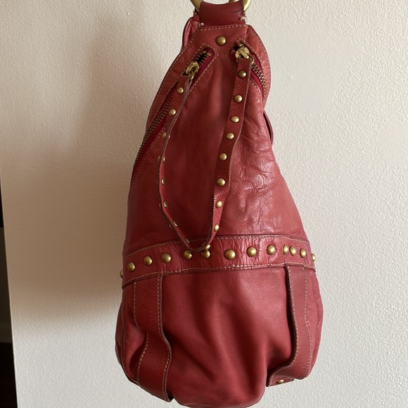 Kenneth Cole red leather hobo bag - Picture 11 of 12